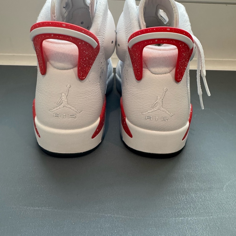 Air Jordan 6 Retro “White/Red” - Men’s 9 / Women’s 10.5 - Picture 4 of 8